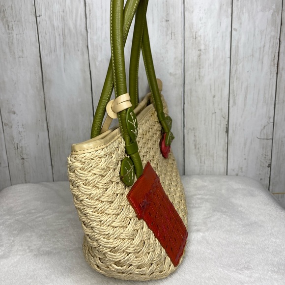 Brighton Straw Sassy Flower Pot bag with a straw bag both bags are sold together - Picture 2 of 13